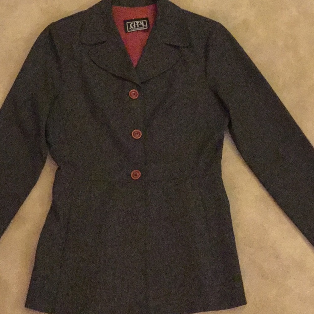 City Triangles Blazer Vintage Size S Wool